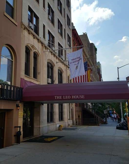 "The Leo House Entrance in New York"